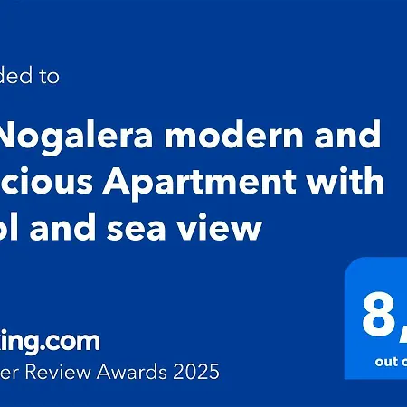 La Nogalera Modern And Spacious With Pool And Sea View Apartamento
